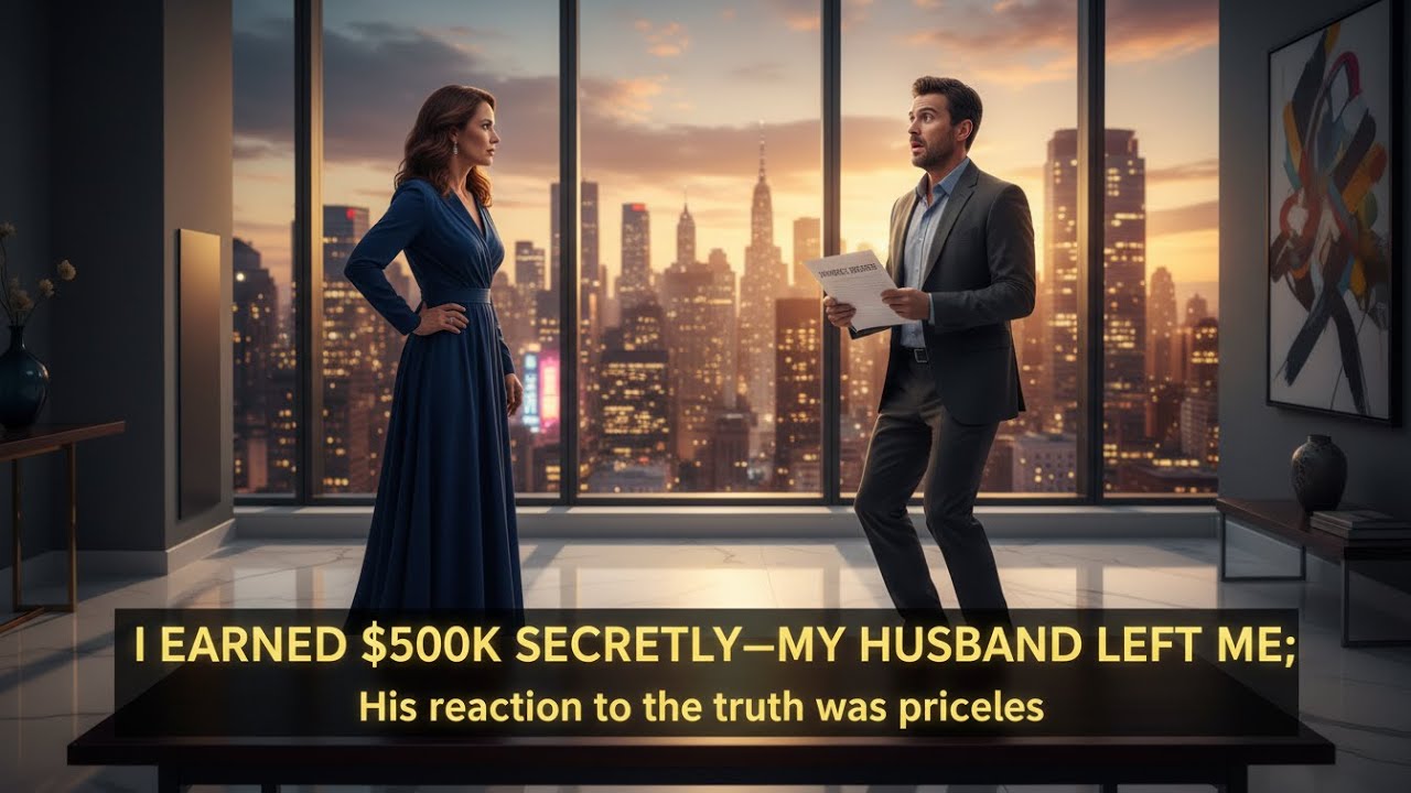 I EARNED $500K SECRETLY—MY HUSBAND LEFT ME; HIS REACTION TO THE TRUTH WAS PRICELESS
