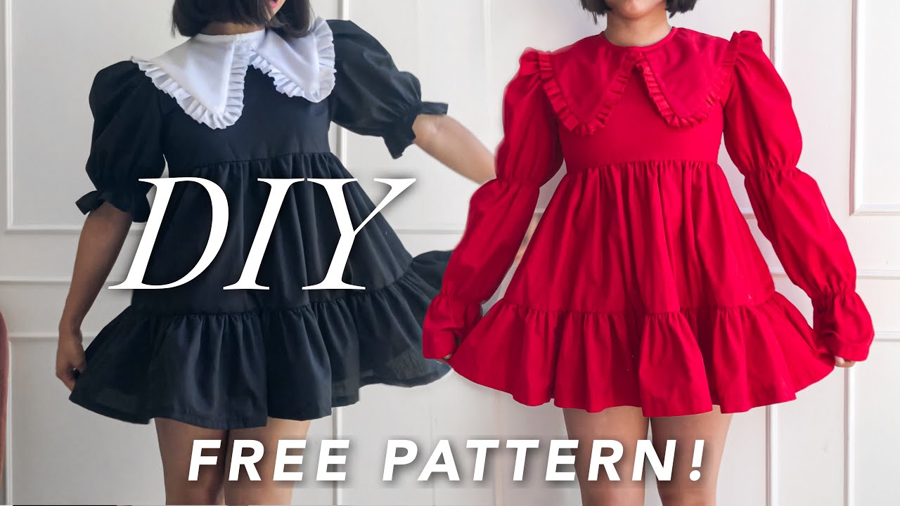 Puffy Dress Tutorial | FREE PATTERNS ✨