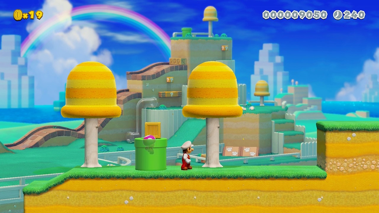 木箱で土管封印【マリオメーカー2 みんなでバトル】