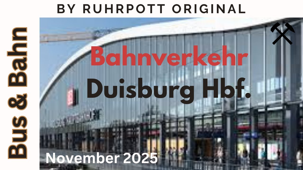 Bahnverkehr im Duisburger Hauptbahnhof | S-Bahn, RE & ICE in Action | Züge in NRW 2025