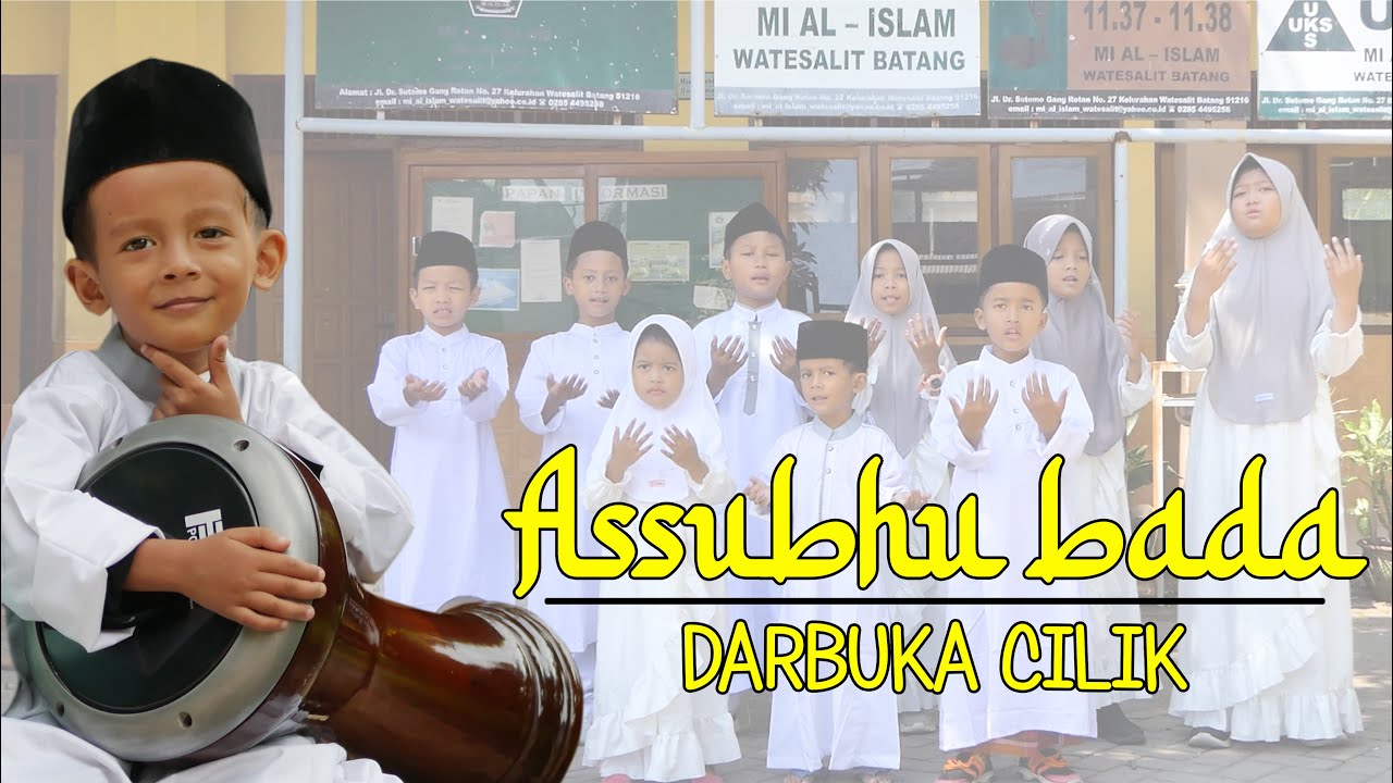 ASSUBHU BADA (COVER) - DARBUKA CILIK SABRINA X MUHAMMAD SUHAIL DKK