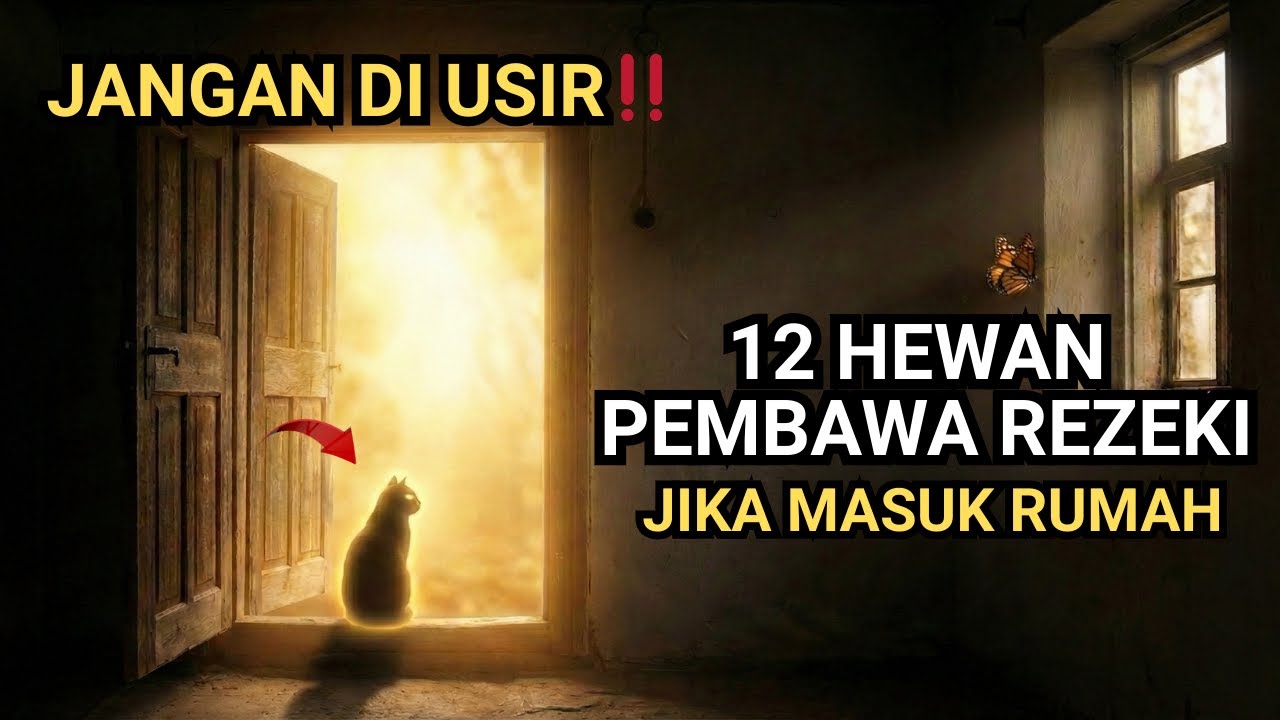 AWAS JANGAN DIUSIR !! 12 Hewan Pembawa Rezeki Jika Masuk Rumah Anda