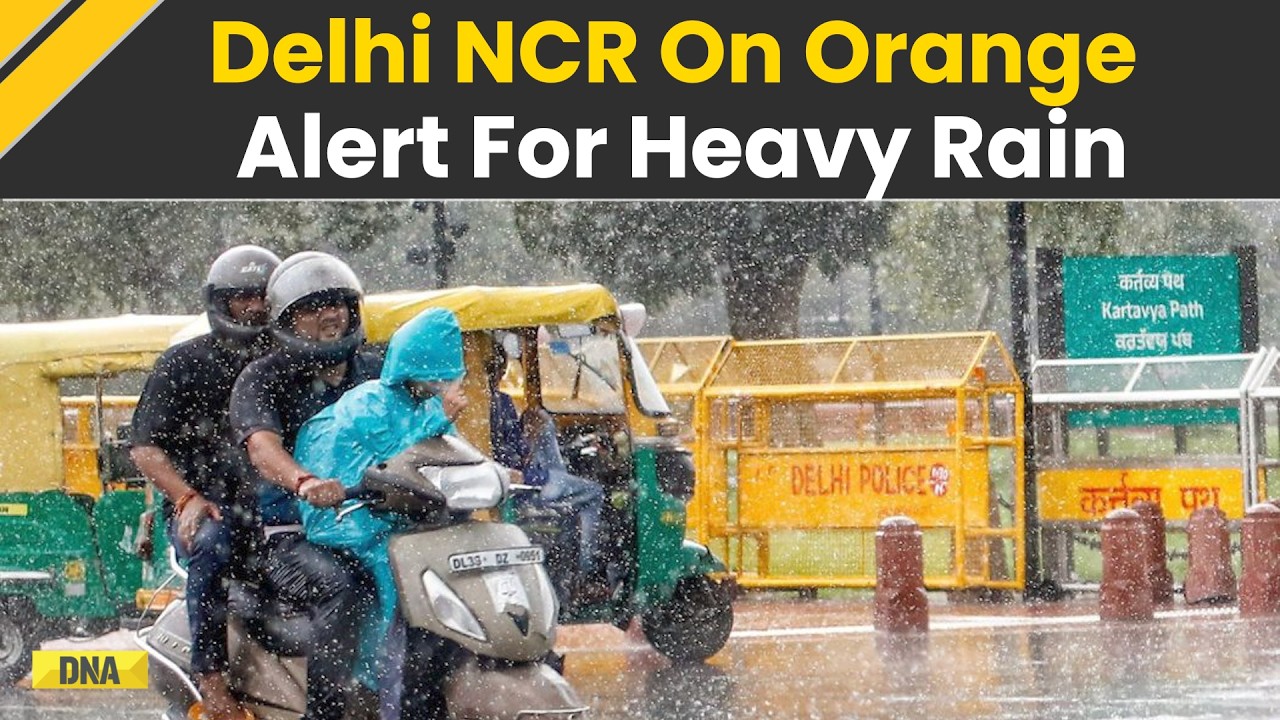 Delhi Rains: Delhi NCR On Orange Alert For Heavy Rain, Thunderstorms, Hailstorm And Lightning