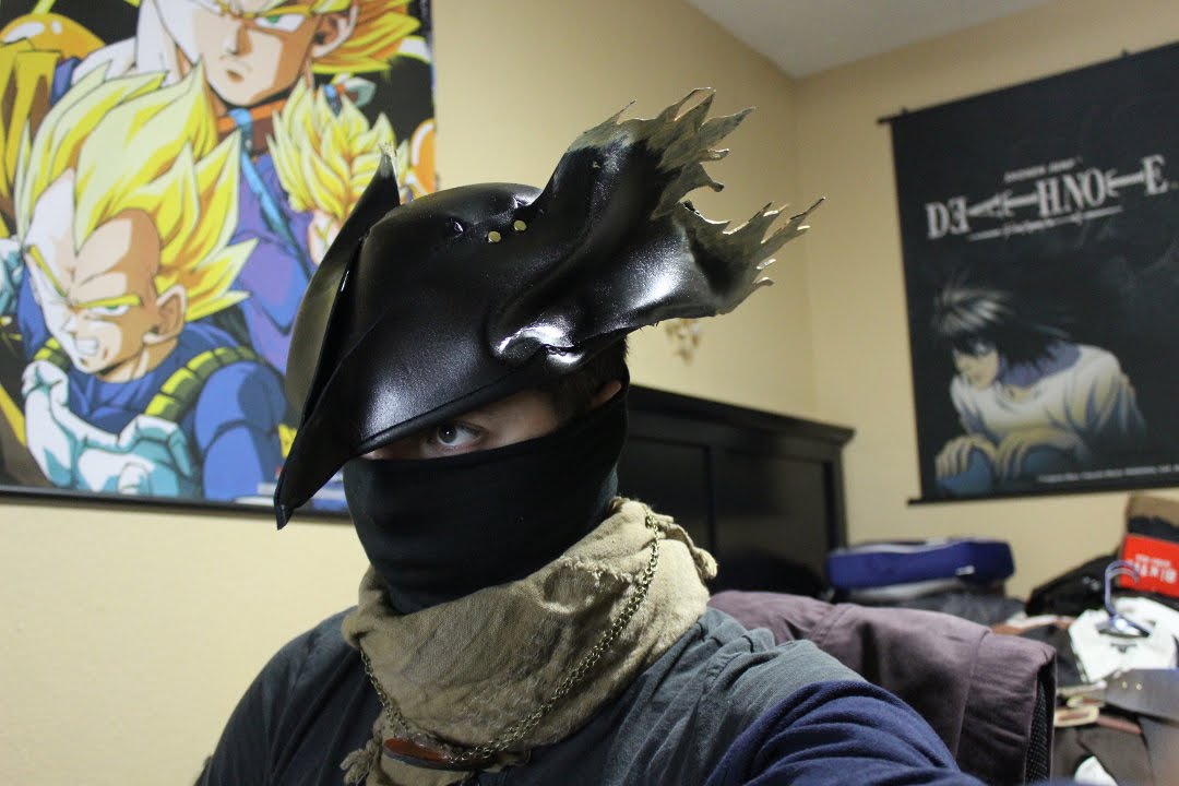 Bloodborne Cosplay Hunters Game Cover Hat Tutorial [SUBTITLES]