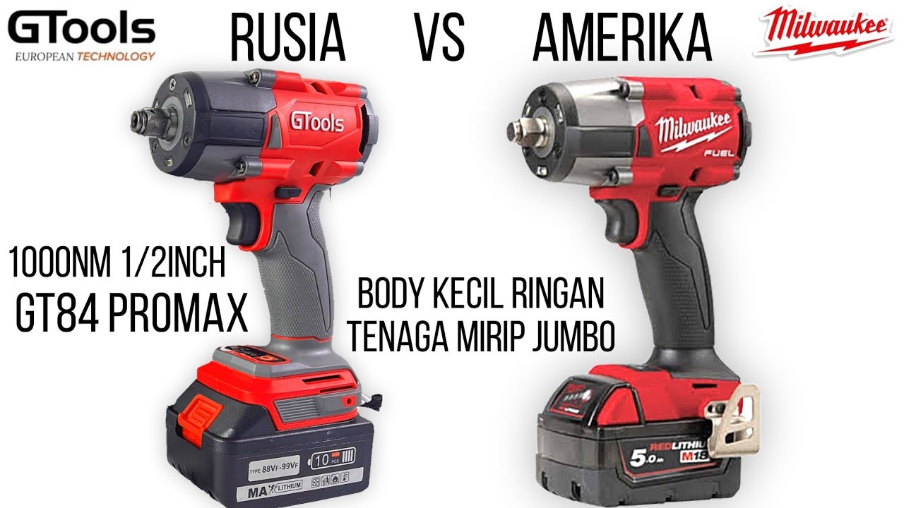 REVIEW VIRAL GTOOLS Impact wrench GT84 PROMAX GT84 1000NM 550NM UJI EXTREME VS MAKITA mekaniK