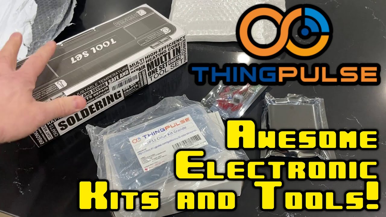ThingPulse (Part 1) Unboxing Some Amazing Electronics Kits and Tools!