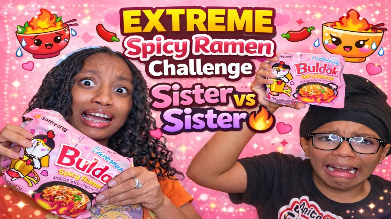 🌶️🔥 EXTREME Spicy Ramen Challenge  🔥🌶️It’s Sister vs Sister|LifeWithDejaNicloe