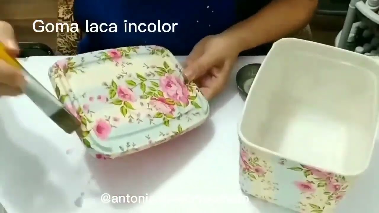 DIY Ideia de pote de sorvete decorado - pensa numa coisa linda !!!