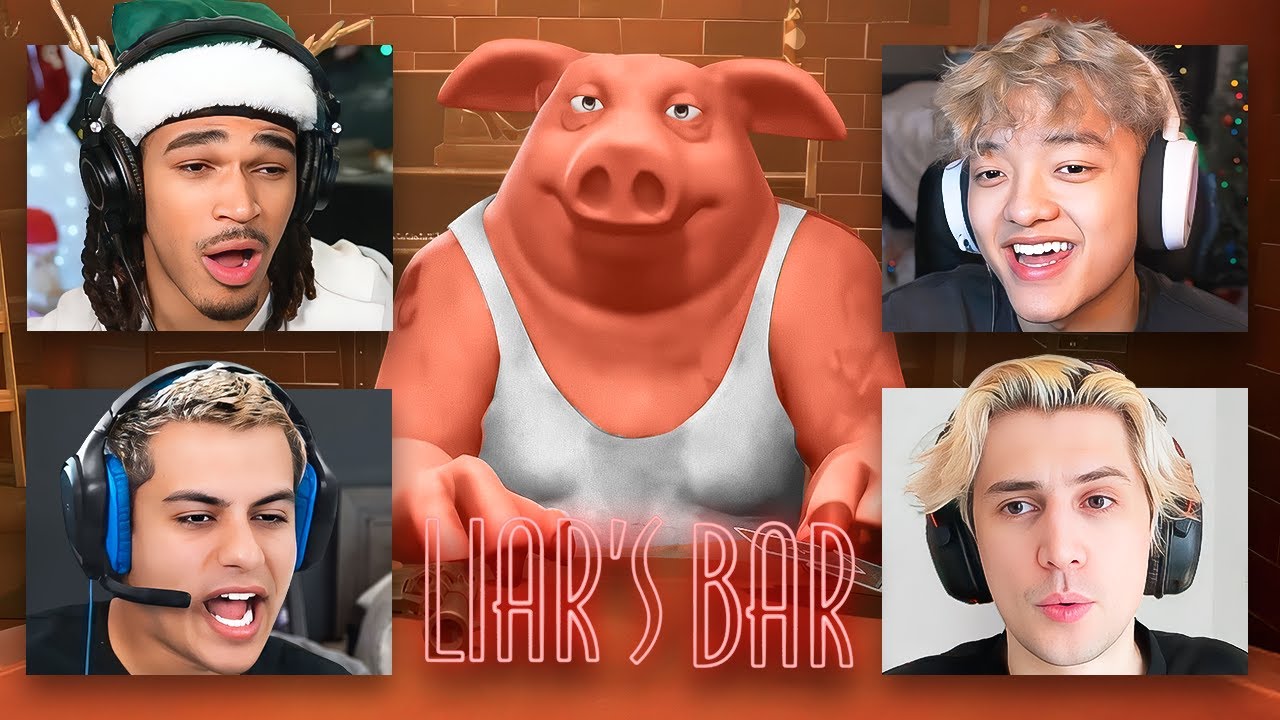 Max, Jason, Stable Ronaldo & xQc Play LIAR'S Bar..