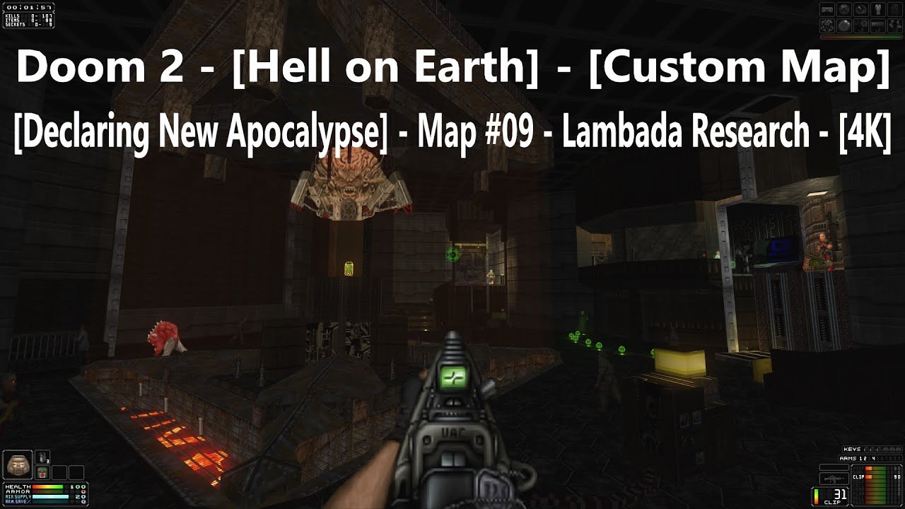 Project Brutality 3.0 - Doom 2 - [Declaring New Apocalypse] - Map #09 - Lambada Research - [4K]