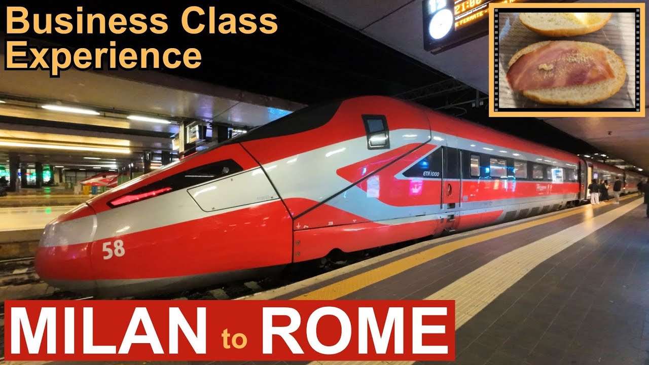 Frecciarossa 1000 in Business Class | High-Speed Train Journey from Milan to Rome with Trenitalia