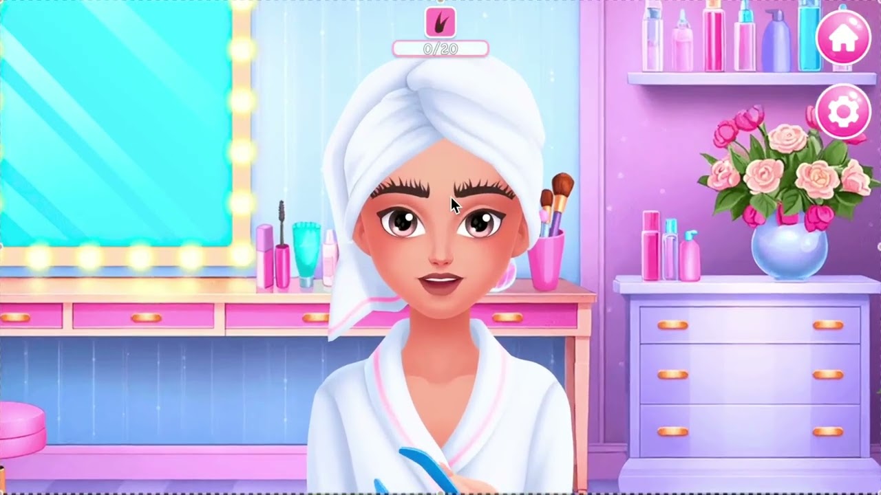 Playing Beauty Salon on Poki #pokigames #beautysalon #pinkprincess