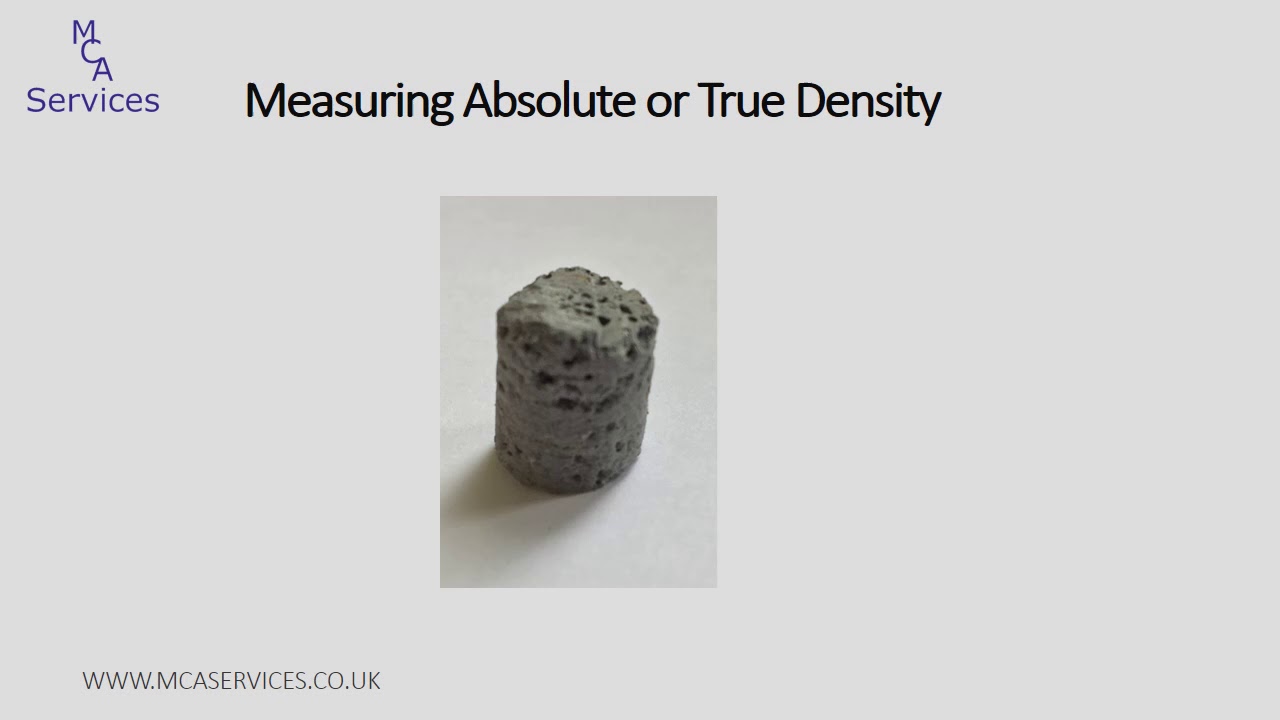 How to measure absolute / true density by gas pycnometry