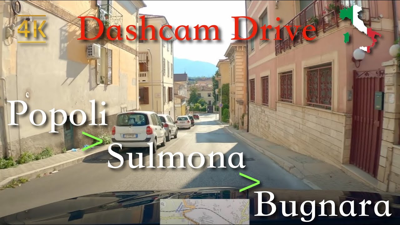 Scenic Drive (Abruzzo), Italy [Popoli ⩾ Sulmona ⩾ Bugnara] September 2021 | 16:00 | 🌞