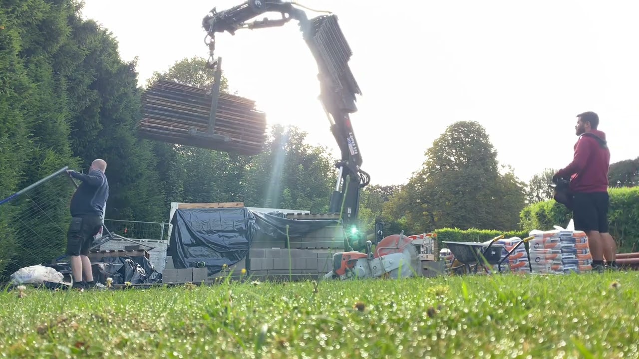 Operating the crane! HIAB X-HIPRO 548✅