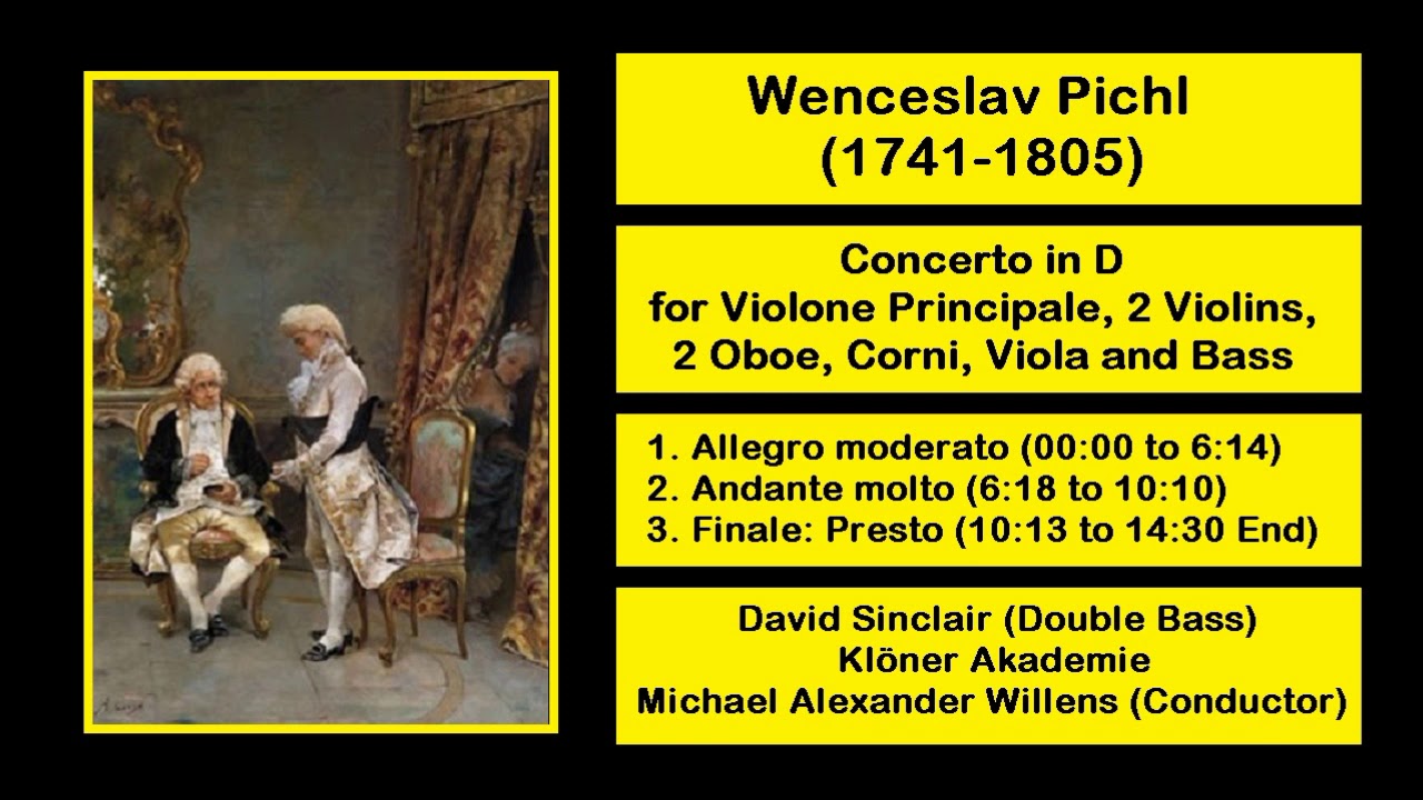 Wenceslav Pichl (1741-1805) - Concerto in D for Violone Principale