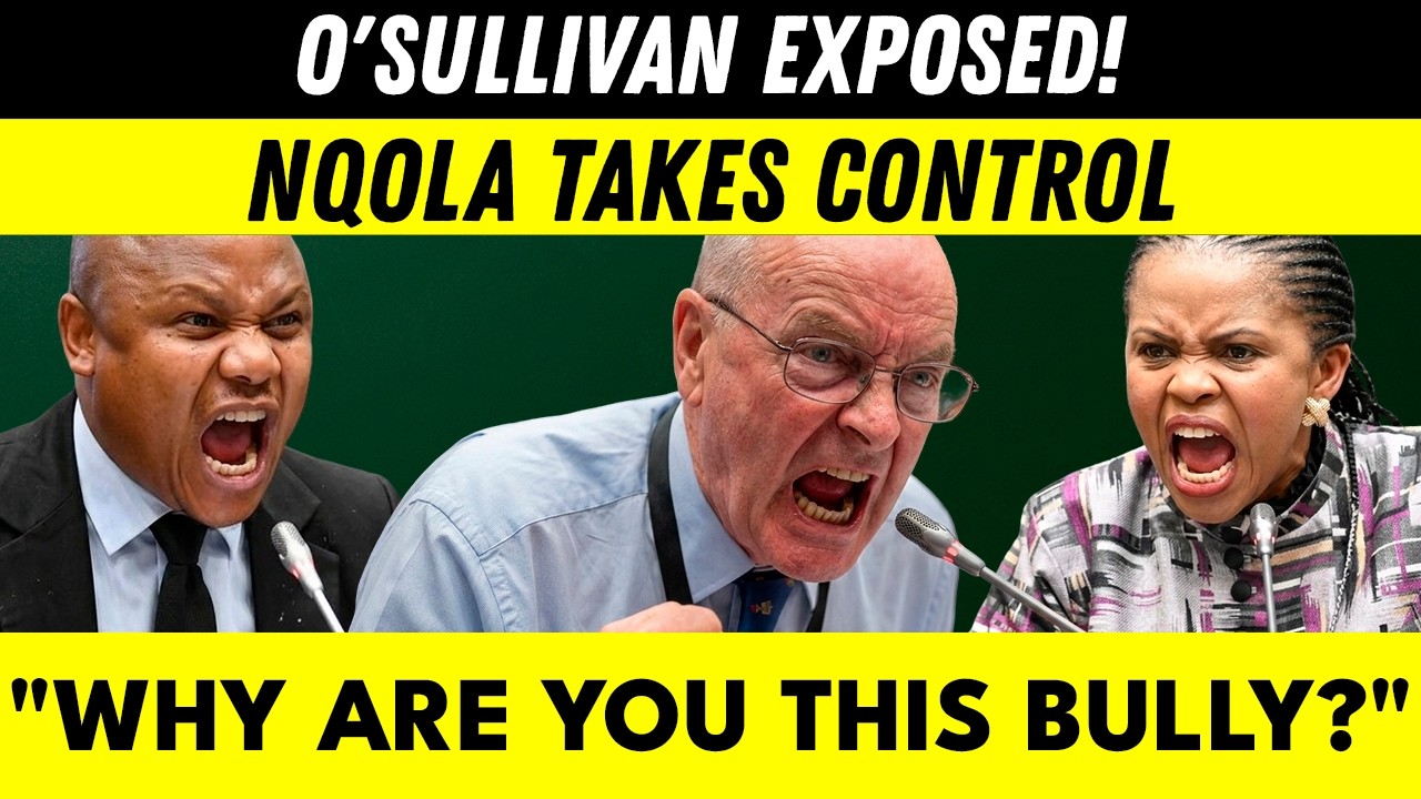 TRUTH OUT!! MP Nqola DESTROYS O’Sullivan: “Why Are You Such a Bully?”