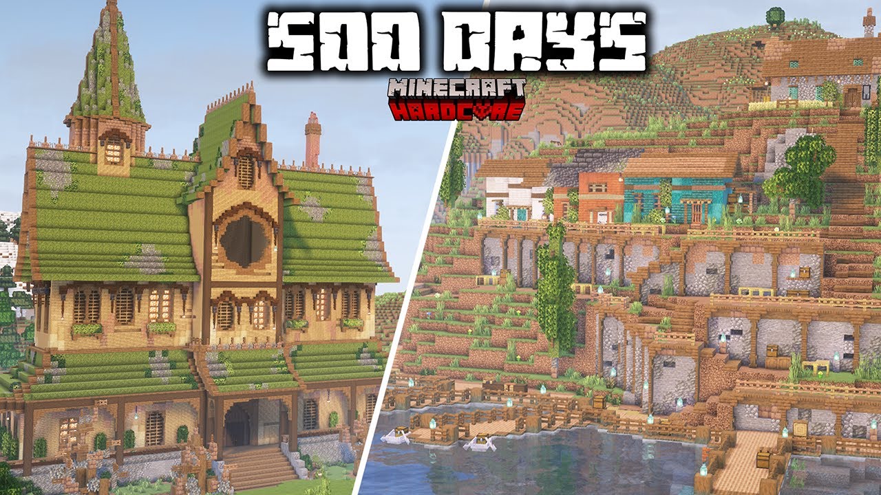 I Survived 500 Days in Hardcore Minecraft! [FULL MOVIE]