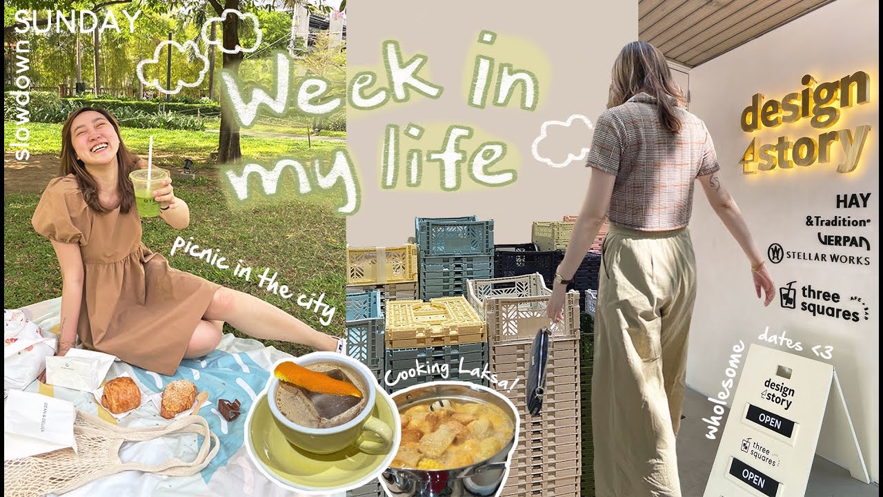 weekly vlog 🧺 Picnic date, cooking Laksa, wholesome dates, manifesting good energy! | Cocoy Diaries