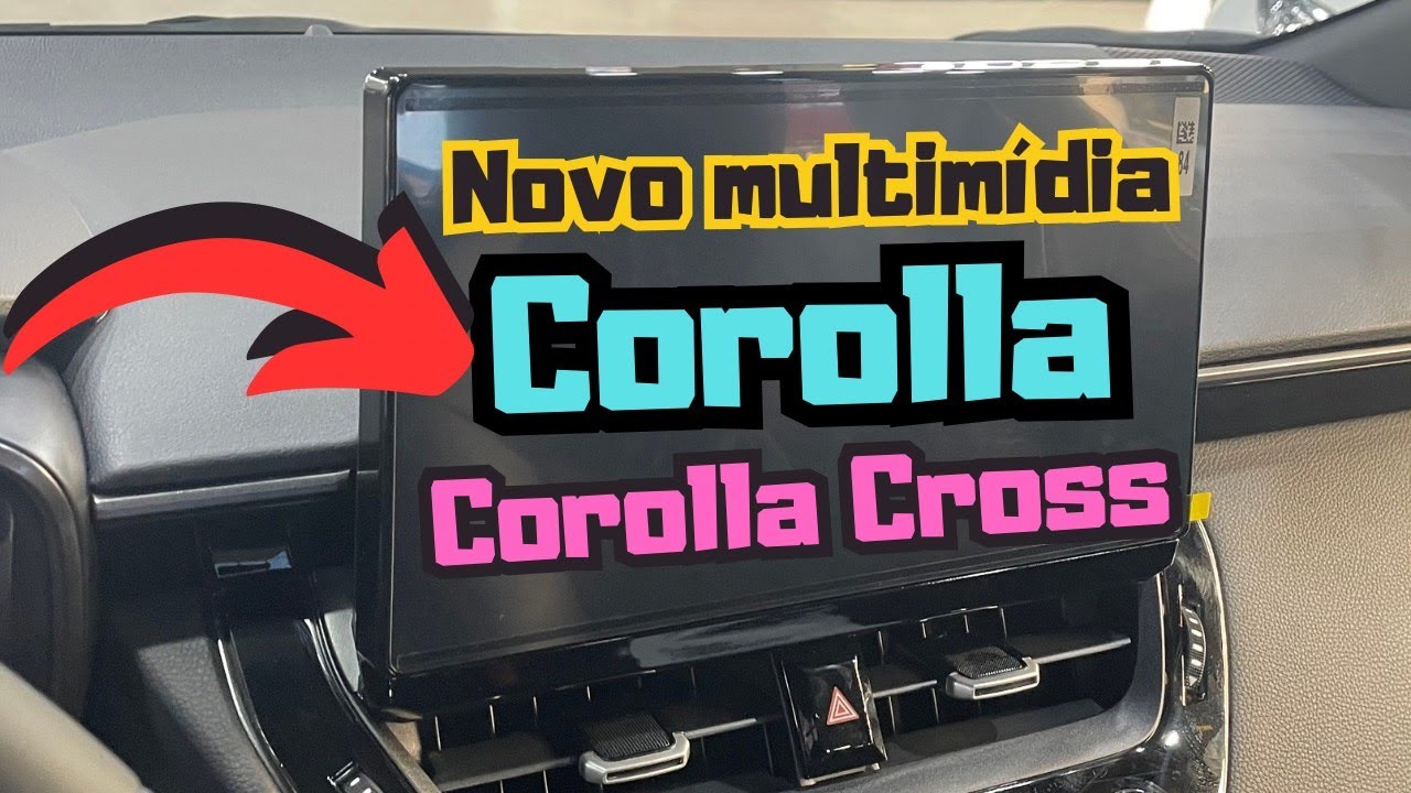 Nova Multimidia do Novo Corolla 2025 e Novo Corolla Cross 2026