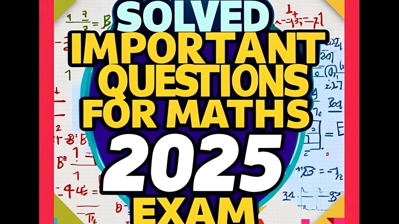 Pass SSLC  MATHS LIKE A PRO! 🚀 Watch THIS Video 🚨 SECRET Questions SOLVED 🔥#maths   #SSLCExam