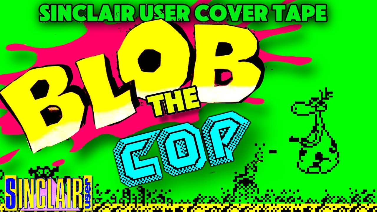 TeZ-X Spectrum 1080 BLOB THE COP Sinclair User Cover Tape