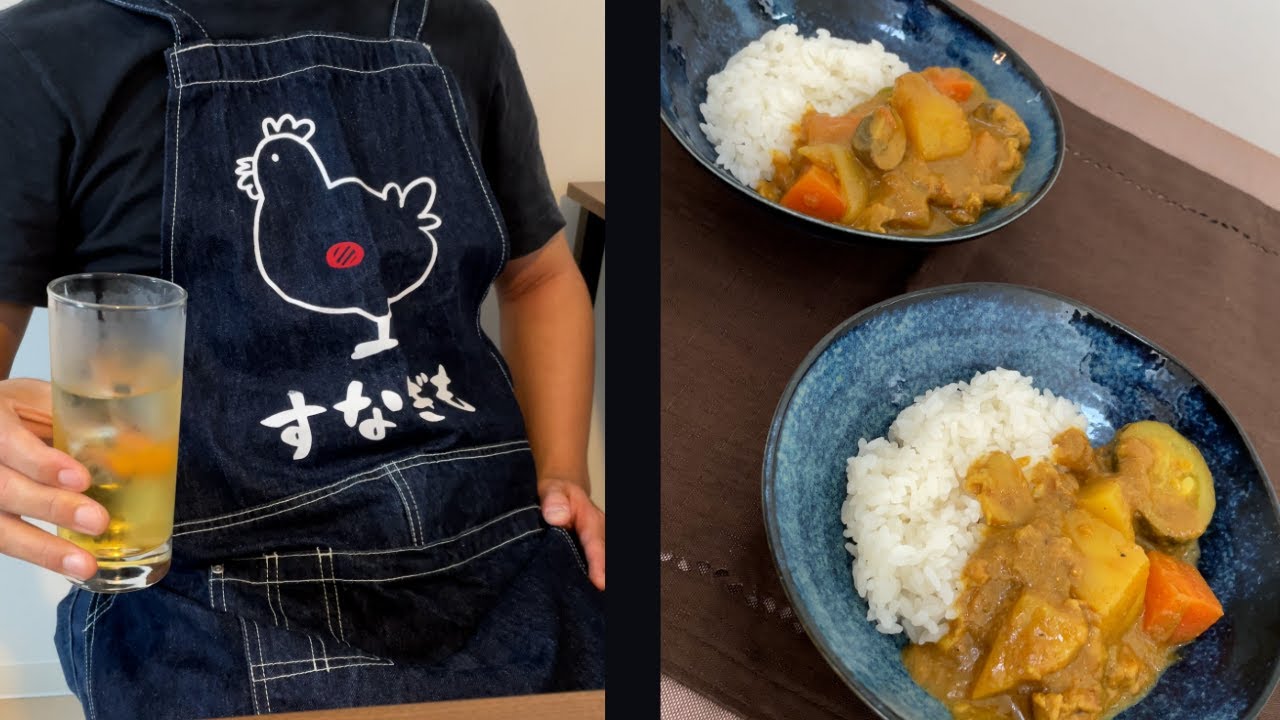 我が家の閣下（妻）のご要望で一からカレーライスをお作りする動画