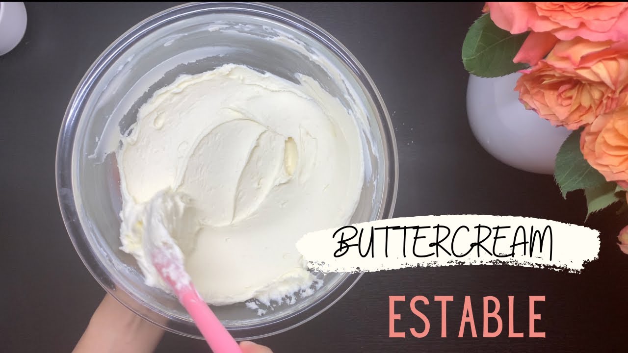 Buttercream Americano | estable, cremoso y a prueba del calor