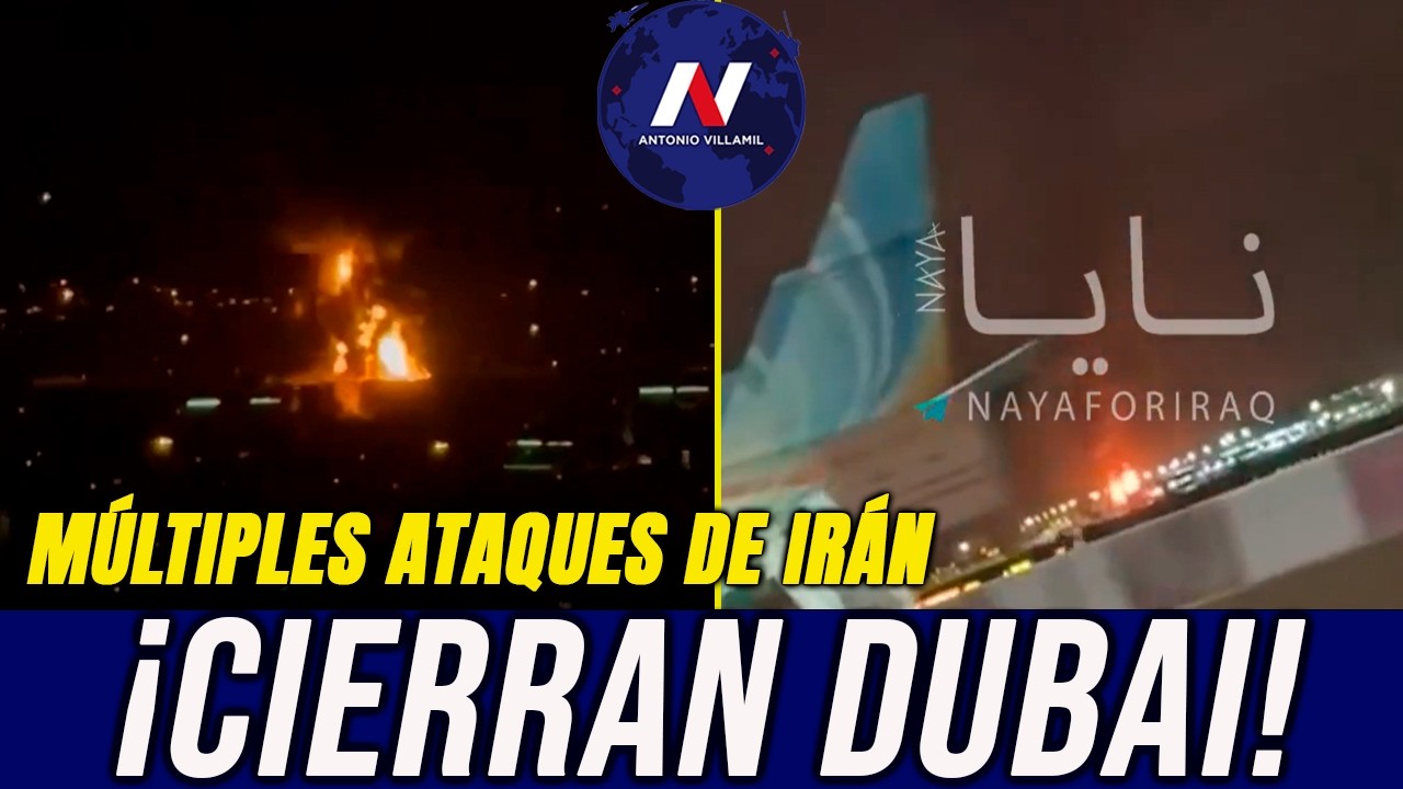 URGENTE: ¡Irán cierra el mayor aeropuerto del mundo! Múltiples ataques a vecinos, le ruegan diálogo.