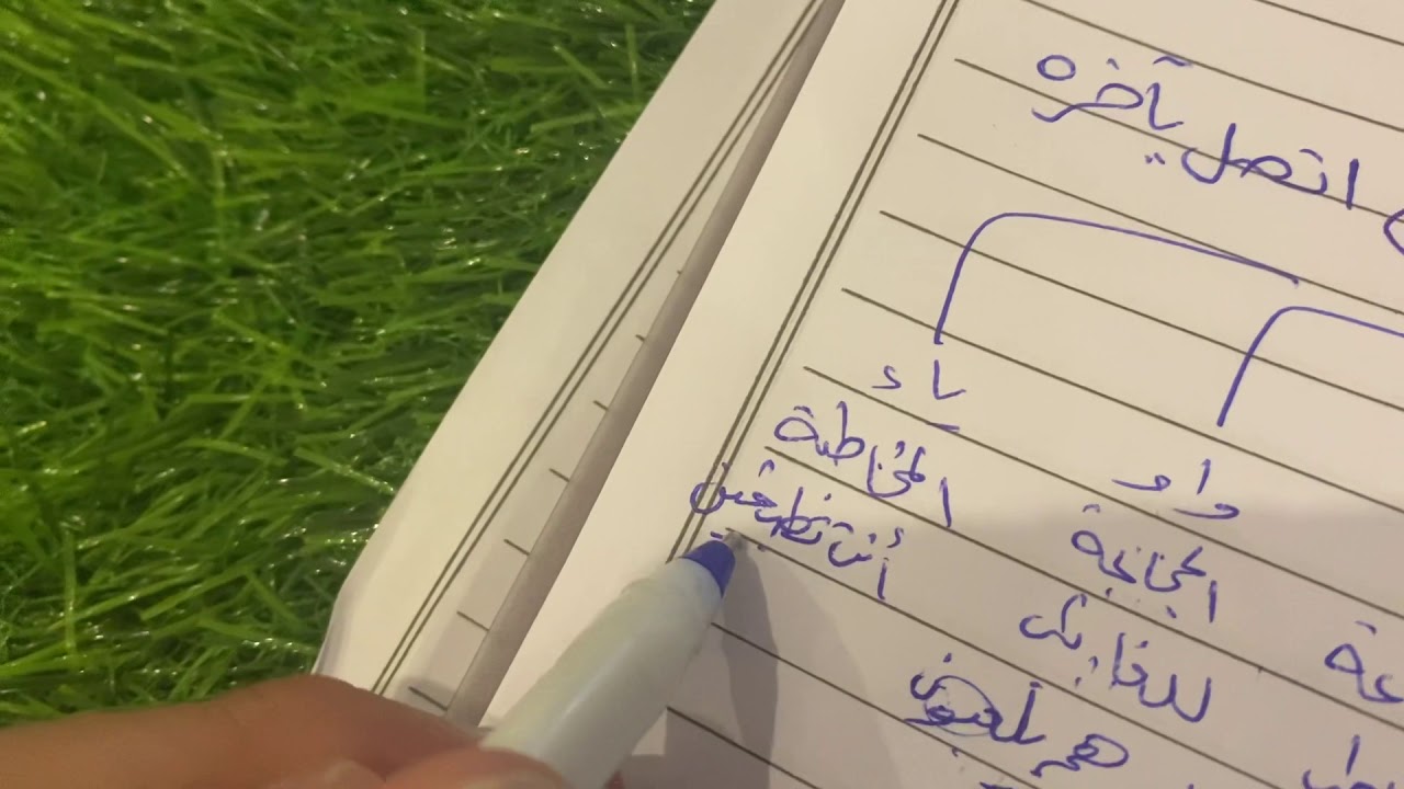 الأفعال الخمسة الصنف اللغوي للصف الثاني المتوسط لمادة لغتي الخالدة