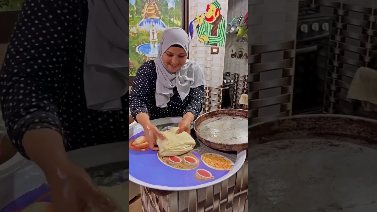 طريقه عمل الفطير بتكاته وحركاته❤️👌