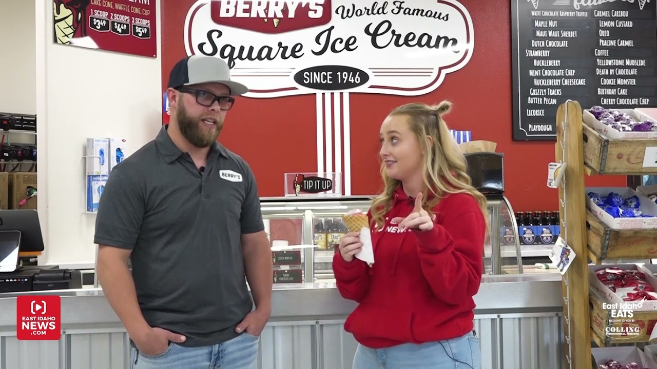 Berry's Square Ice Cream is unique and perfect for a hot summer day