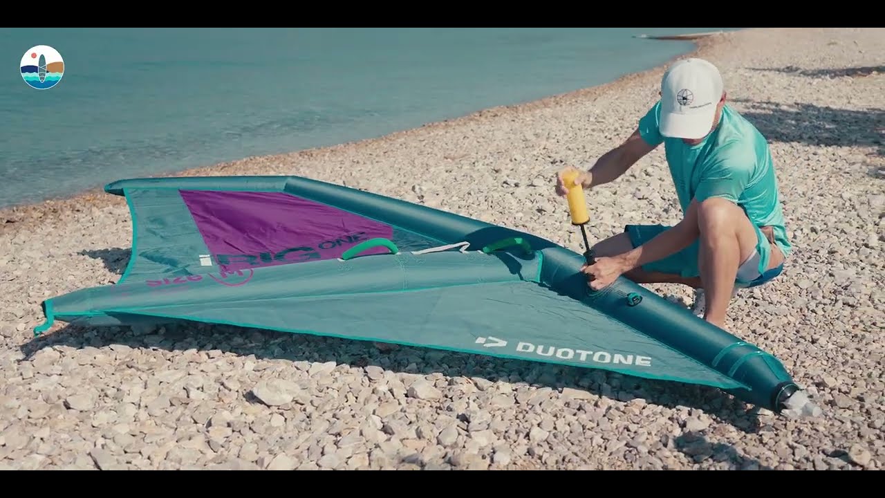 [PAGAIATE.IT] Vela gonfiabile DUOTONE iRIG - esempio come armare la vela