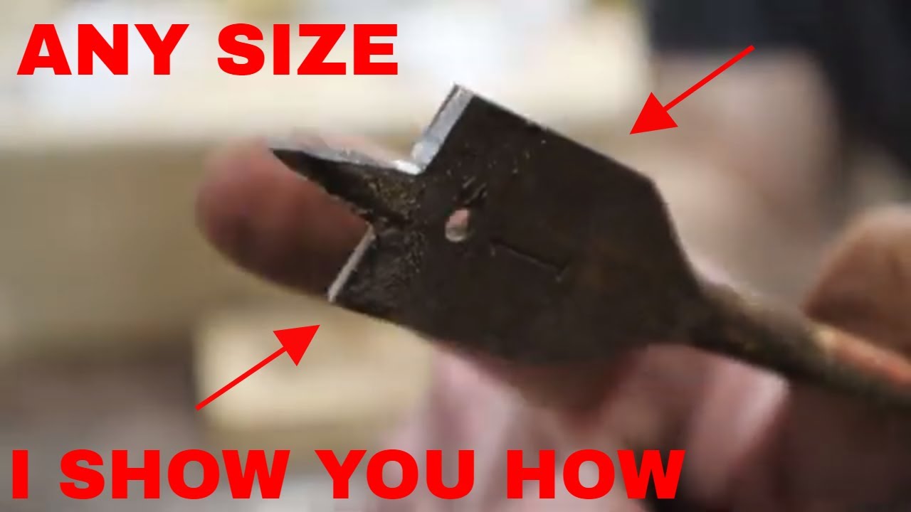 How To Make Custom Size Spade Bit