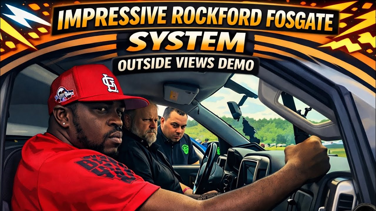 IMPRESSIVE ROCKFORD FOSGATE SYTEM OUTSIDE VIEWS DEMO DJ DIRTY BASS SHOW 2025