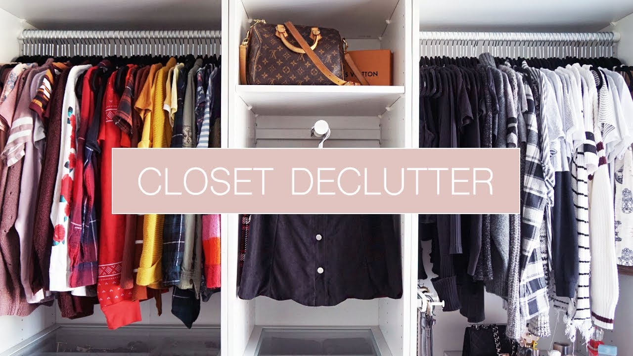 CLOSET DECLUTTER 2020! Going through everything! || 2020 DECLUTTER SERIES!