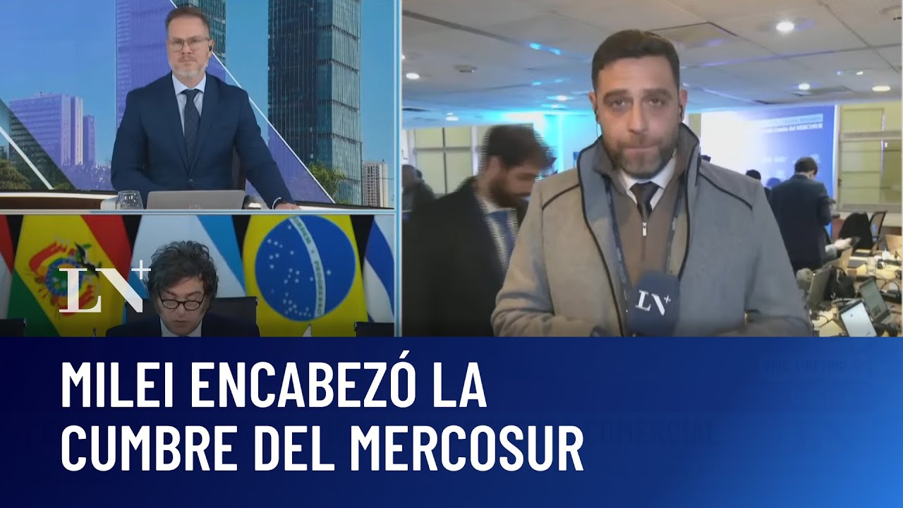 El presidente Milei encabezó la Cumbre del Mercosur; pidió mayor apertura comercial