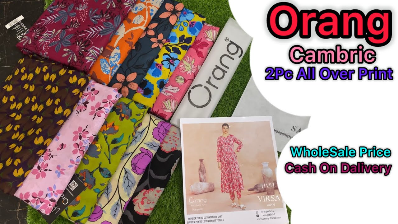 Orang New Volume Virsa | Orang Cambric 2Pc All Over Print Mid Session Collection wholesale Price