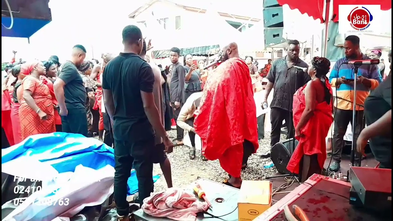 The late Akwasi Ampofo Adjei's Wife  funeral at Asante Mampong. linkup for all events
