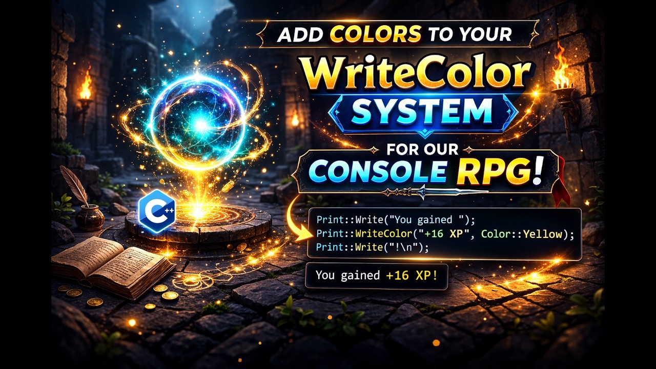 Add Colors to Your Console Game | C++ RPG Tutorial Part 3