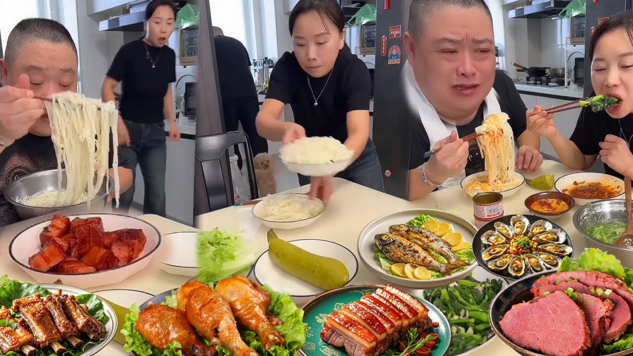 小氣老公吃獨食的毛病又犯了，我偷偷吃光紅燒肉，讓他只能吃綠色蔬菜【胖嫂美食】