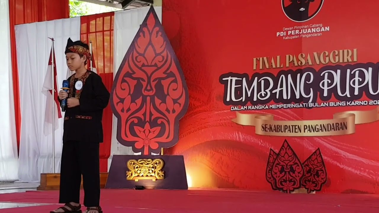 Juara 1 Pasanggiri Tembang Pupuh Tingkat Kabupaten Pangandaran Pupuh Wajib (Pupuh Maskumambang)