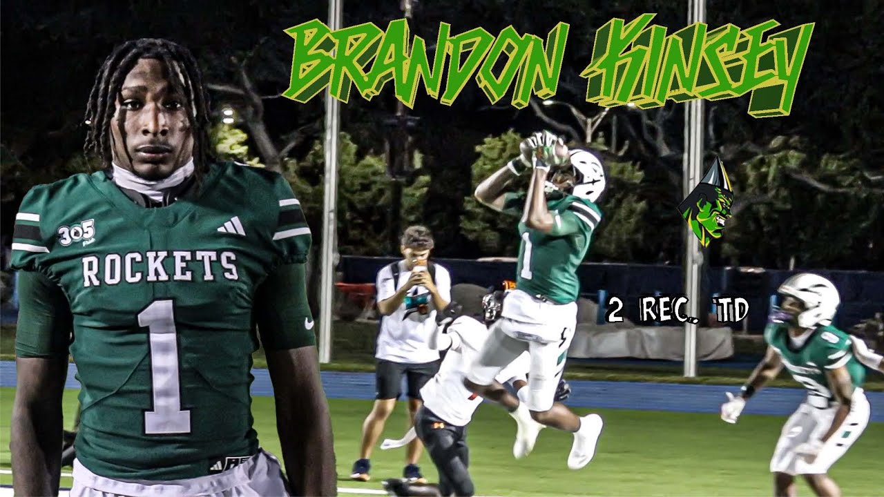 😴🏈🔥Don't Sleep On Me Player Of The Game Spotlight Brandon Kinsey Miami Central Vs Lely 🔥🏈💤