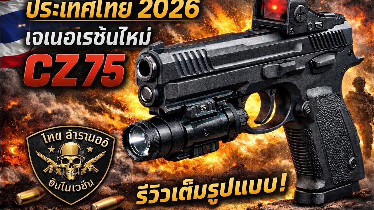 ประเทศไทย 2026 | CZ 75 เจเนอเรชันใหม่ 🔥 รีวิวจัดเต็ม Thai Armour Innovation