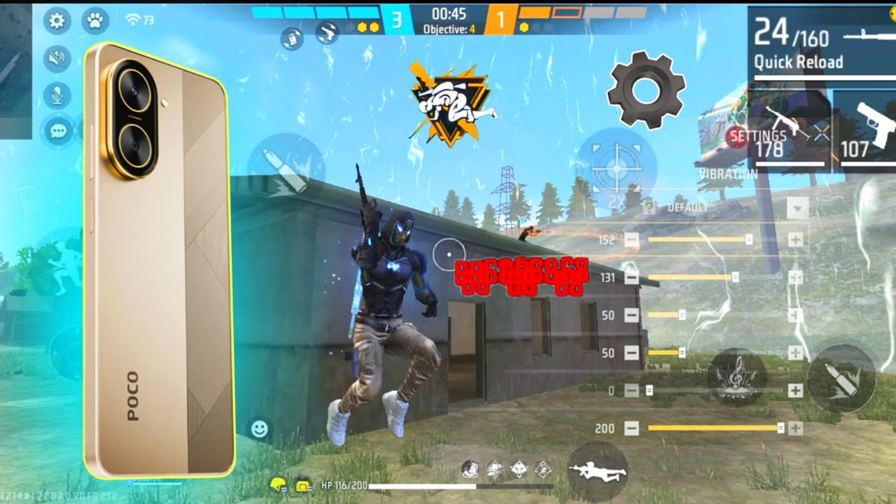 POCO C71 5G Free Fire Headshot Sensitivity⚡Settings | New poco c71 5g free fire test 📲