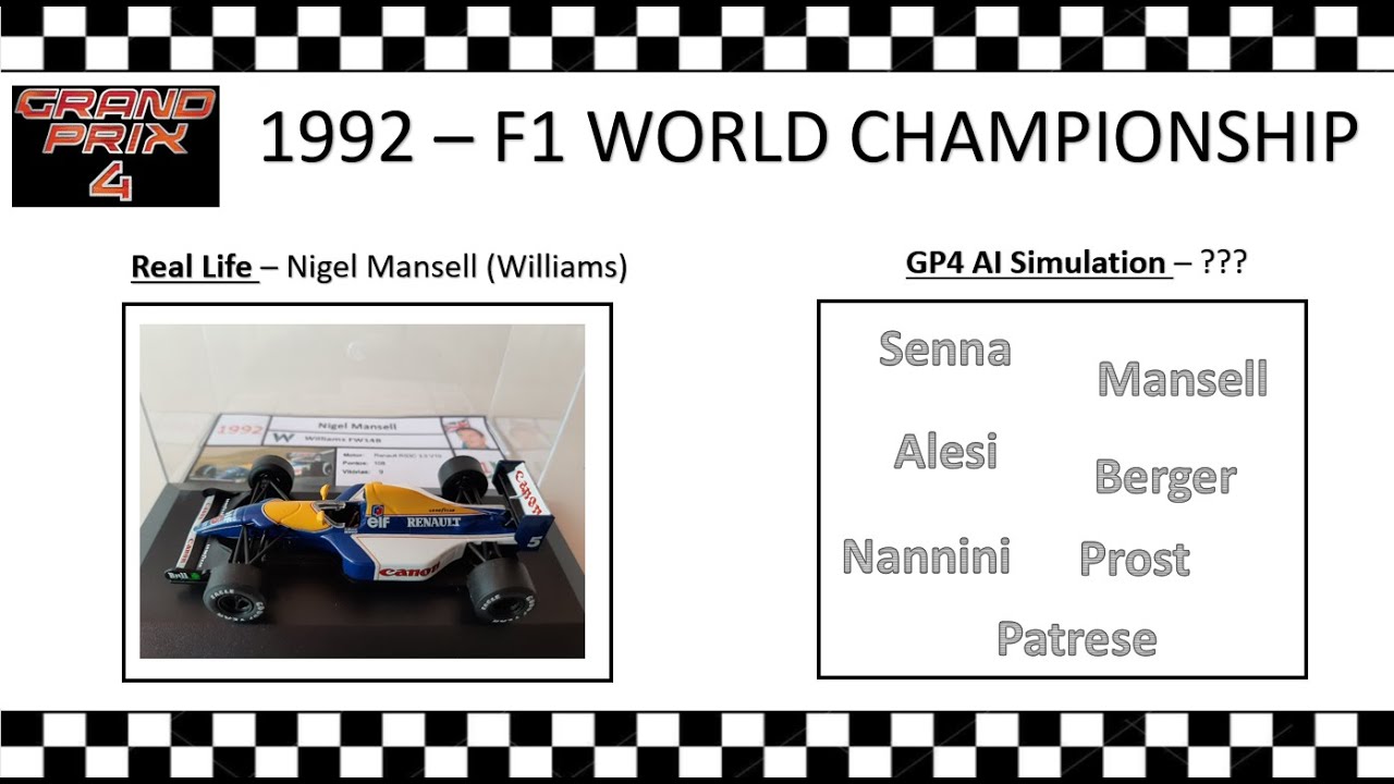 1992 - Season - Teams (GP4 F1 History Simulation)