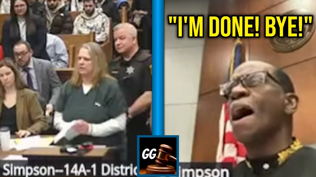 Judge Simpson SNAPS: “I’M DONE. BYE.” — Defendant Keeps Arguing as She’s Escorted Out