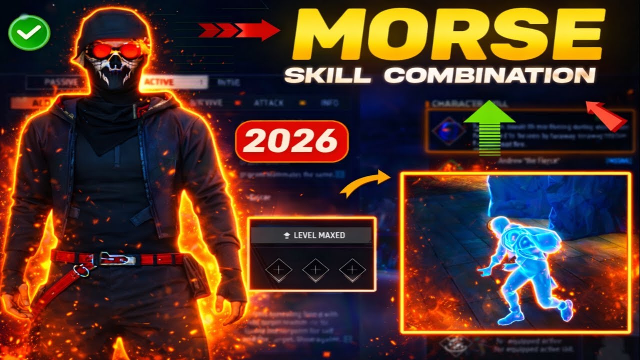 Morse Best character combination 2026 | Best Character combination in free fire | Morse ability 2026