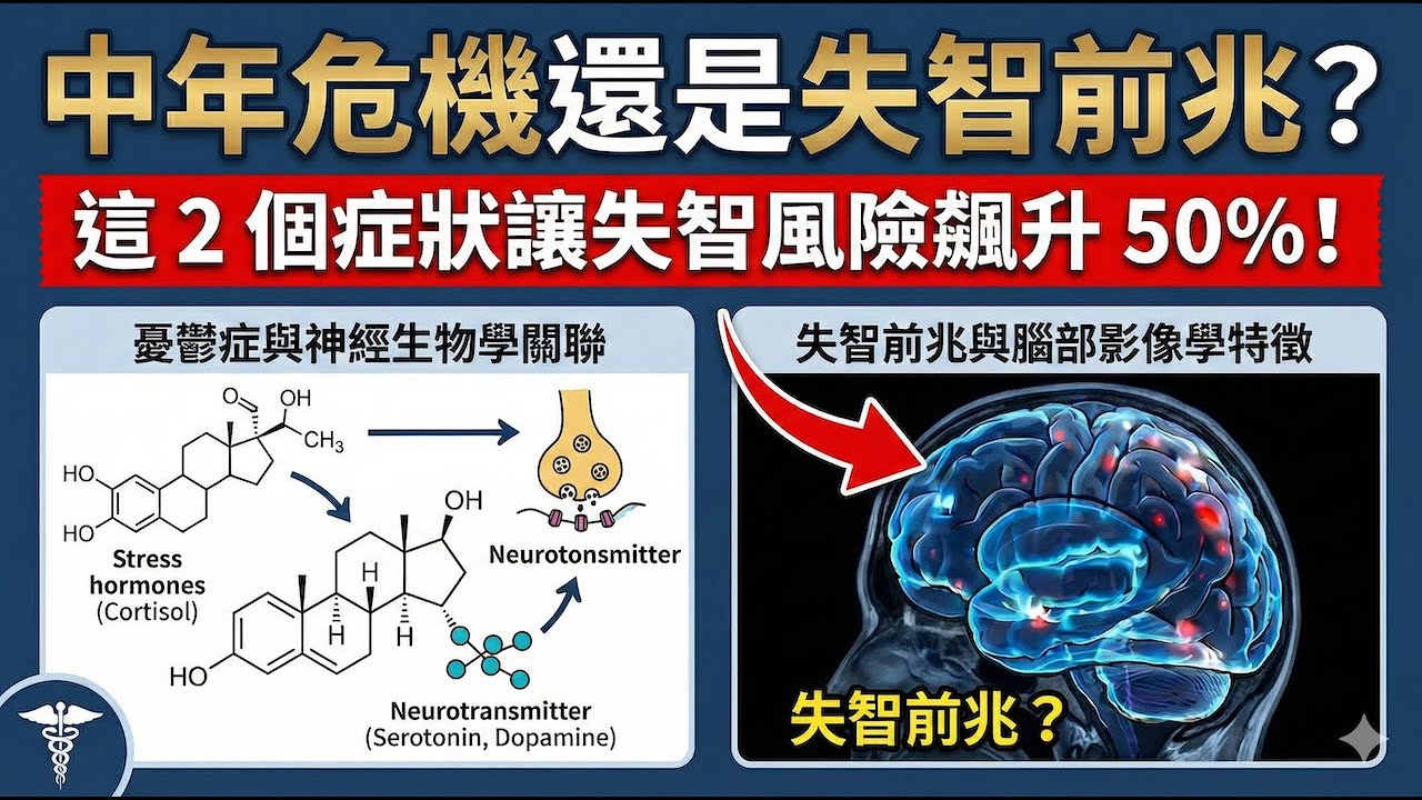 中年危機還是失智前兆？這 2 個憂鬱症狀讓失智風險飆升 50%！movie