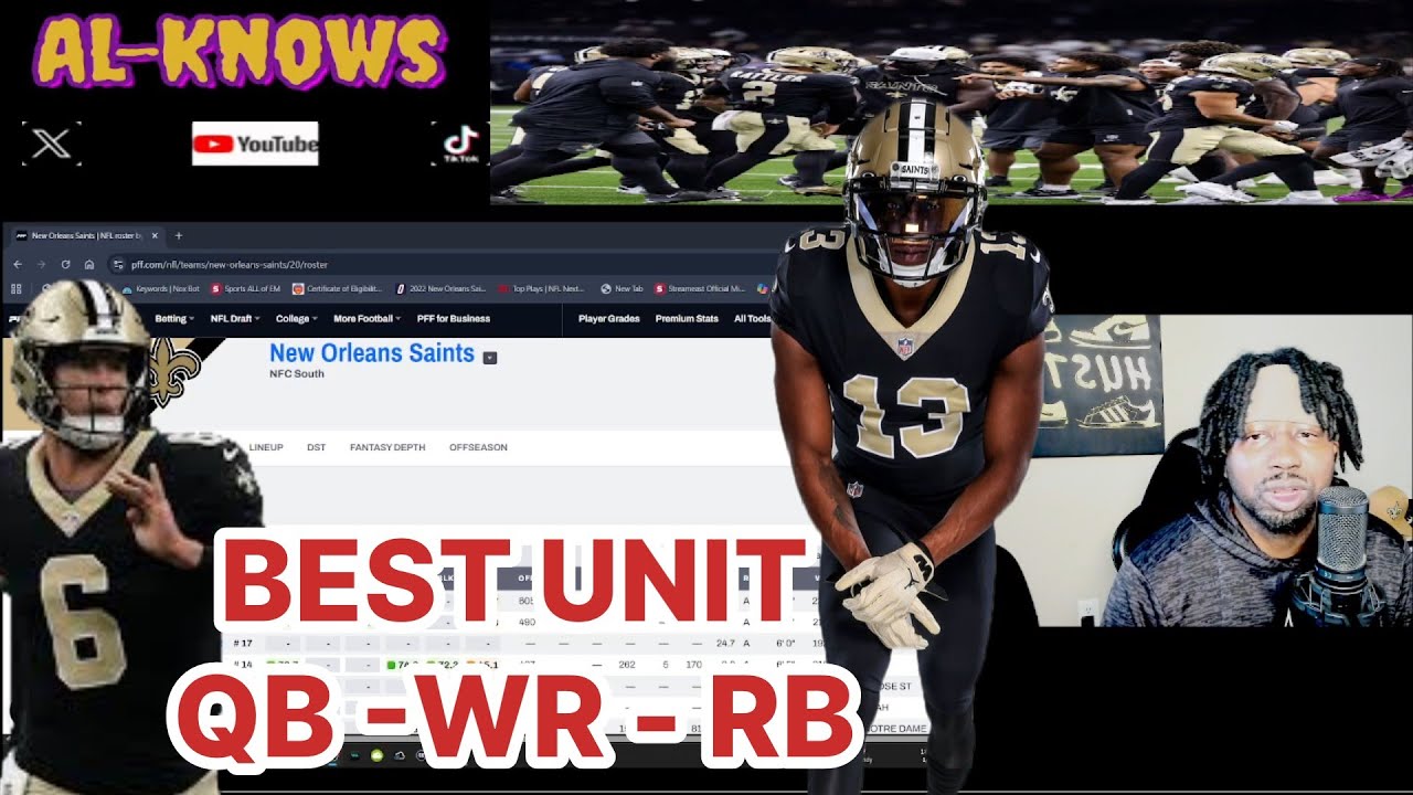Which Saints Offensive Unit is set for next season? QB, WR, or HB's